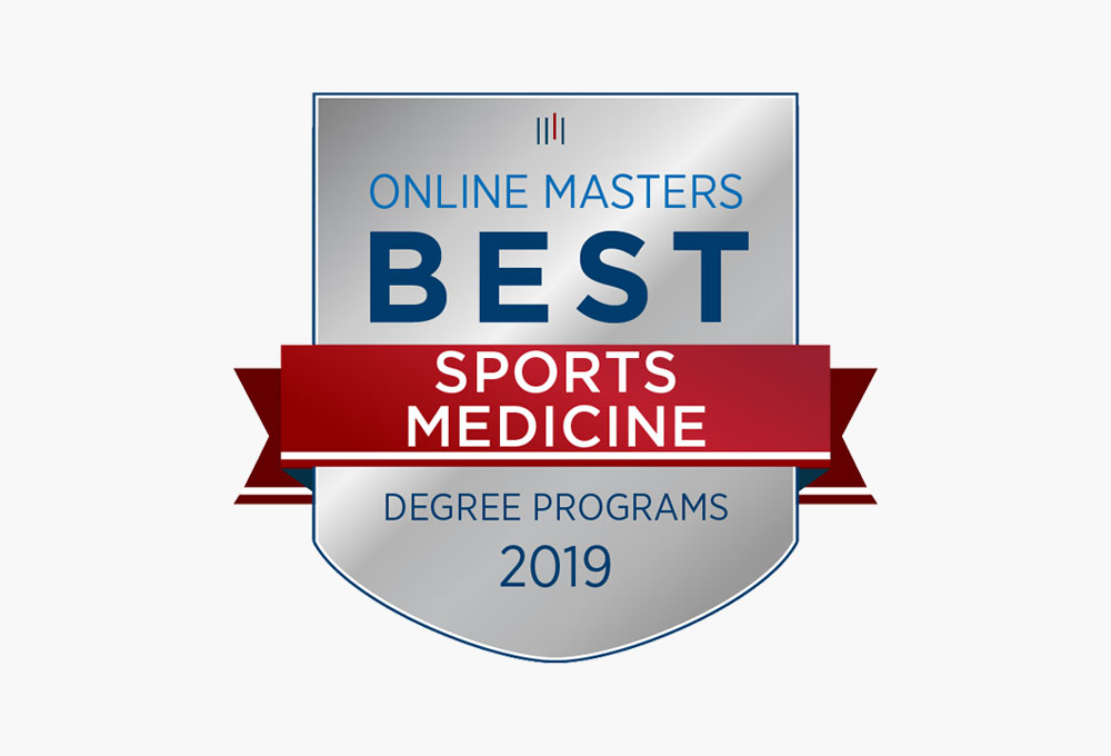 Online Masters Best Sports Medicine Program badge.