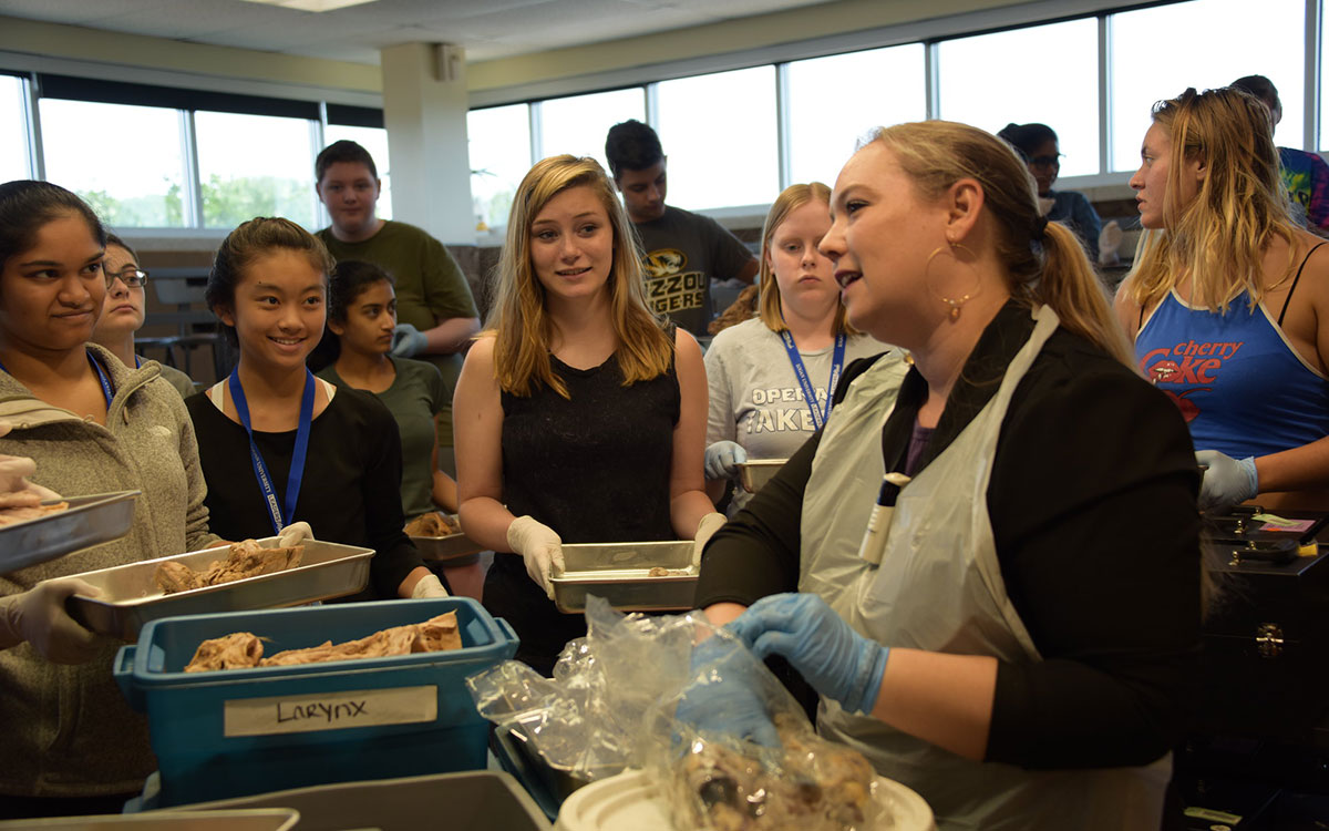 Kids learning at ACES camp.