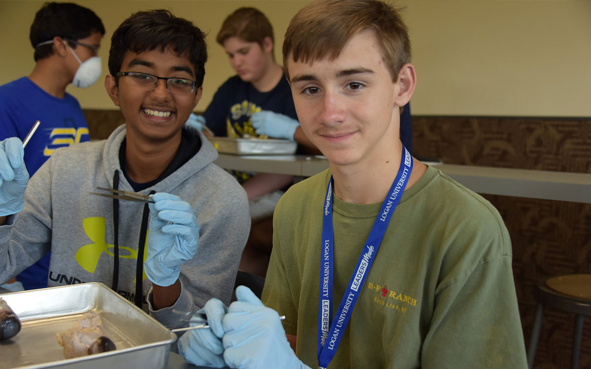 Kids learning at ACES camp.