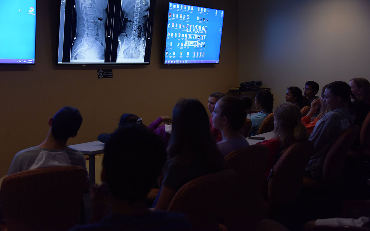 Kids learning at ACES camp.