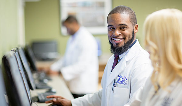 Students working in computer lab.