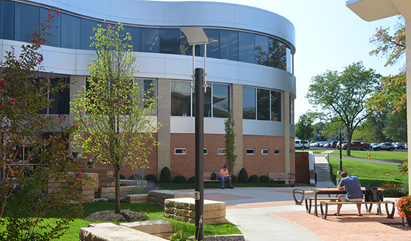 Photo of the Educational Wing on campus.