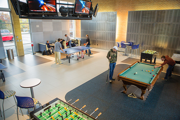 Photo of the Student Center on campus.