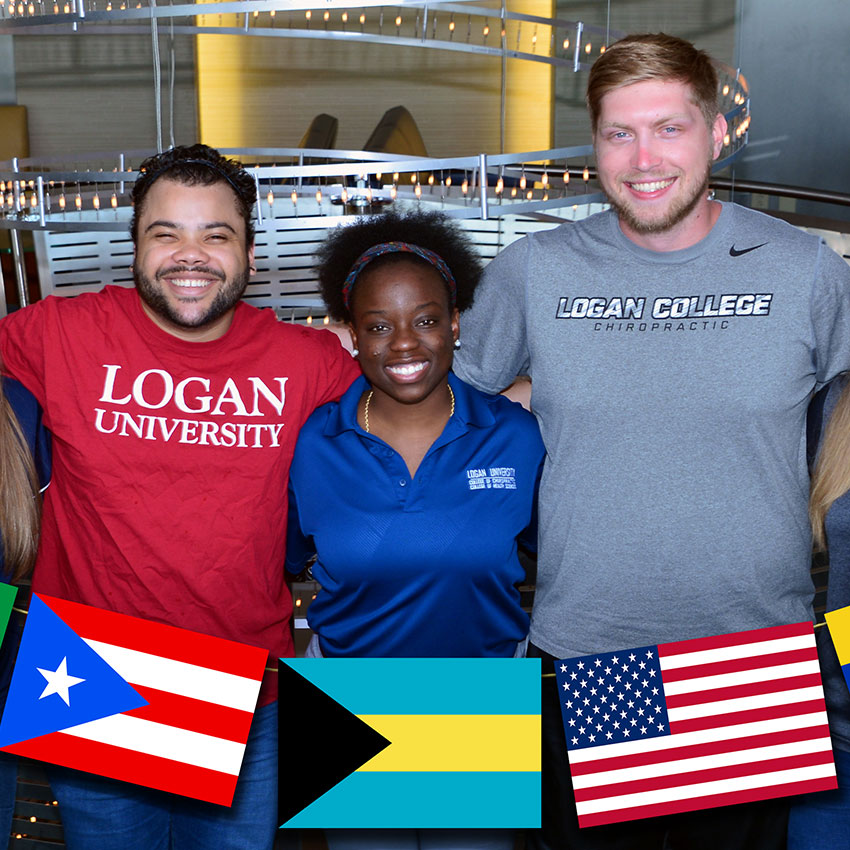 Group of international students at Logan.