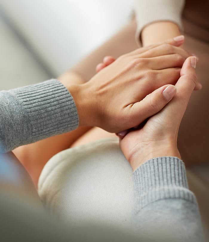 Counselor helping student.