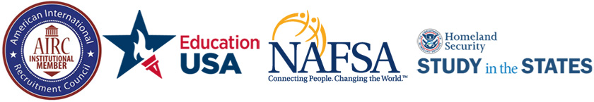 Series of international logos.