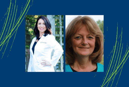 DHPE students, Rachael Salamon and Joann Moulton