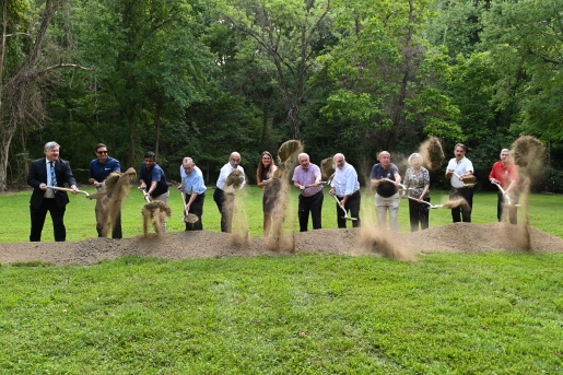 威尼斯人app and City of Chesterfield officials break ground on Logan Park